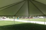 30' x 50' frame tent - 1 piece top